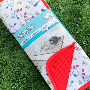 PEANUTS two pack dish drying mats